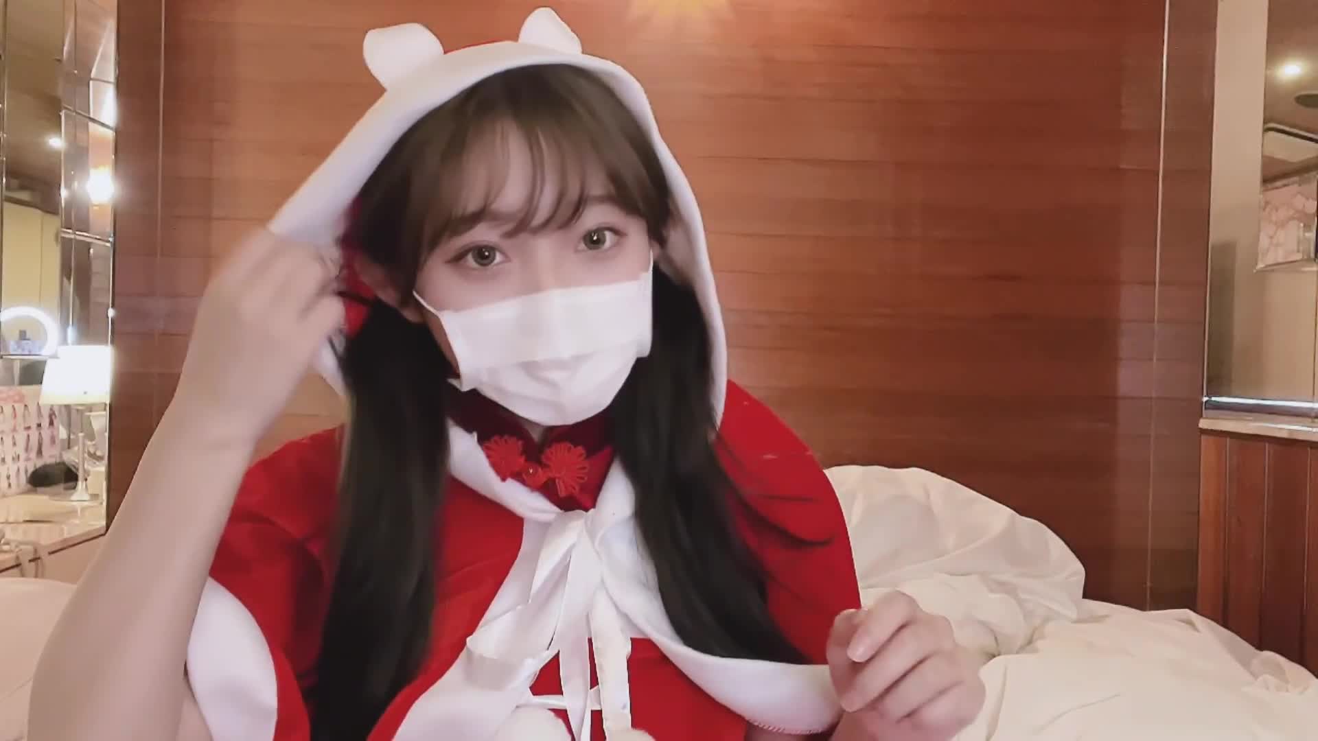 [个人摄影]美丽的18岁女孩在圣诞之夜达到高潮[未经审查的]日本业余爱好者
